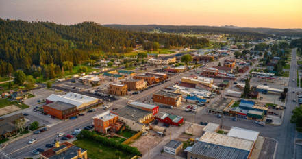 Aeriel View of Custer, SD